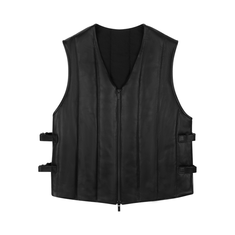 Denim Tears Oakland Leather Vest "Black"