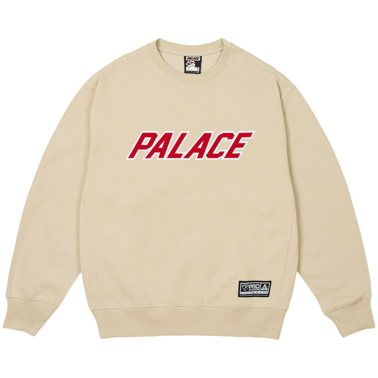 Palace Appliqué Team Crew "Stoney Grey"