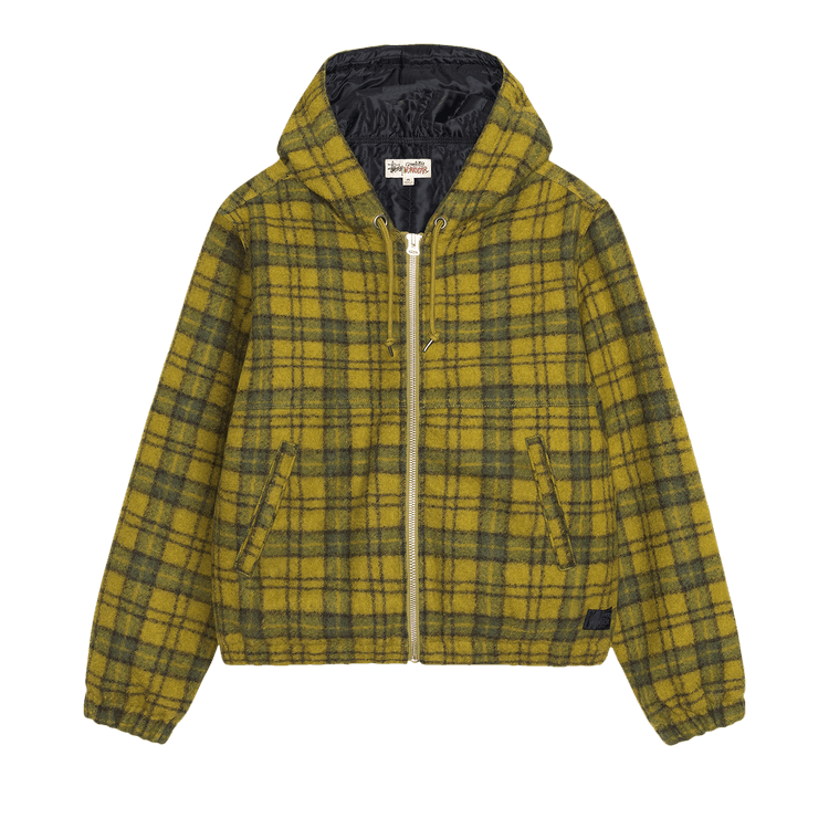 Stussy Work Jacket Wool Plaid "Green"