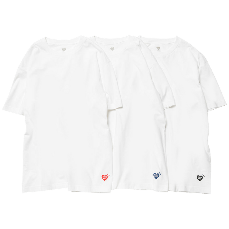 Human Made T-Shirt Set (3 Pack) "White"