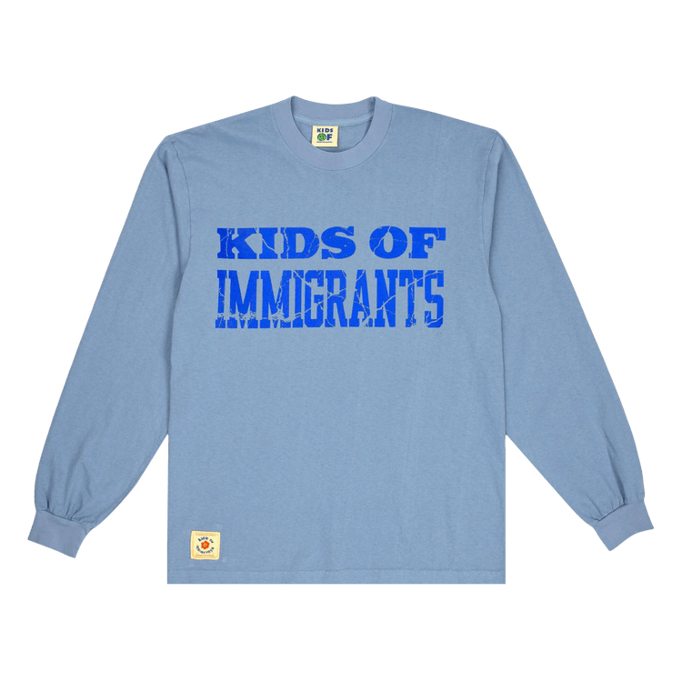 Kids of Immigrants Call Home Tee "Clear Blue"