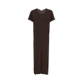 Lemaire Column Dress With Slits "Chocolate"