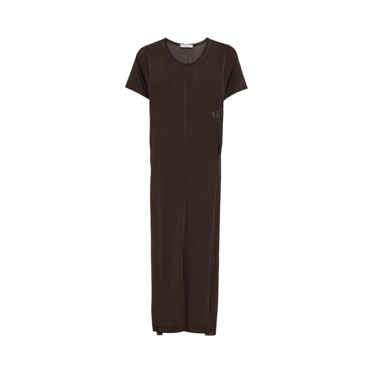 Lemaire Column Dress With Slits "Chocolate"