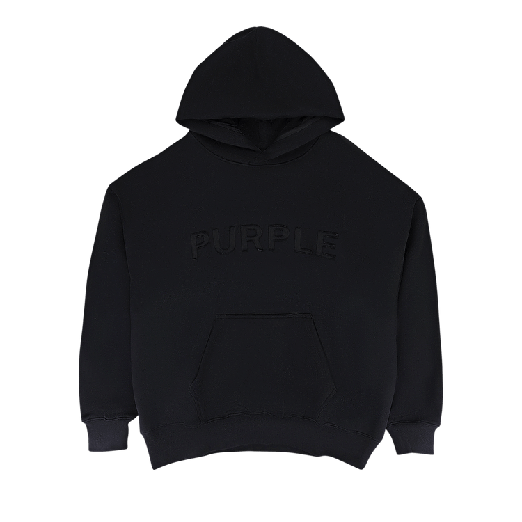 PURPLE BRAND HWT Fleece Pullover Hoodie "Black"