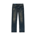 PURPLE BRAND Ripped Wide Leg Jeans "Indigo"