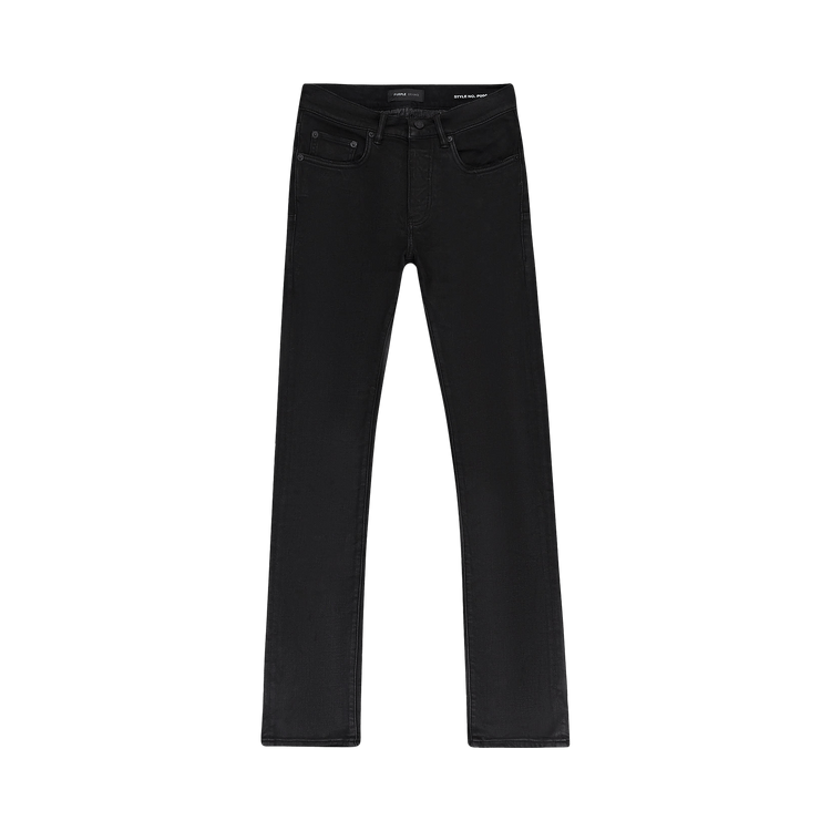 PURPLE BRAND Resin Flare Skinny Jeans "Black"