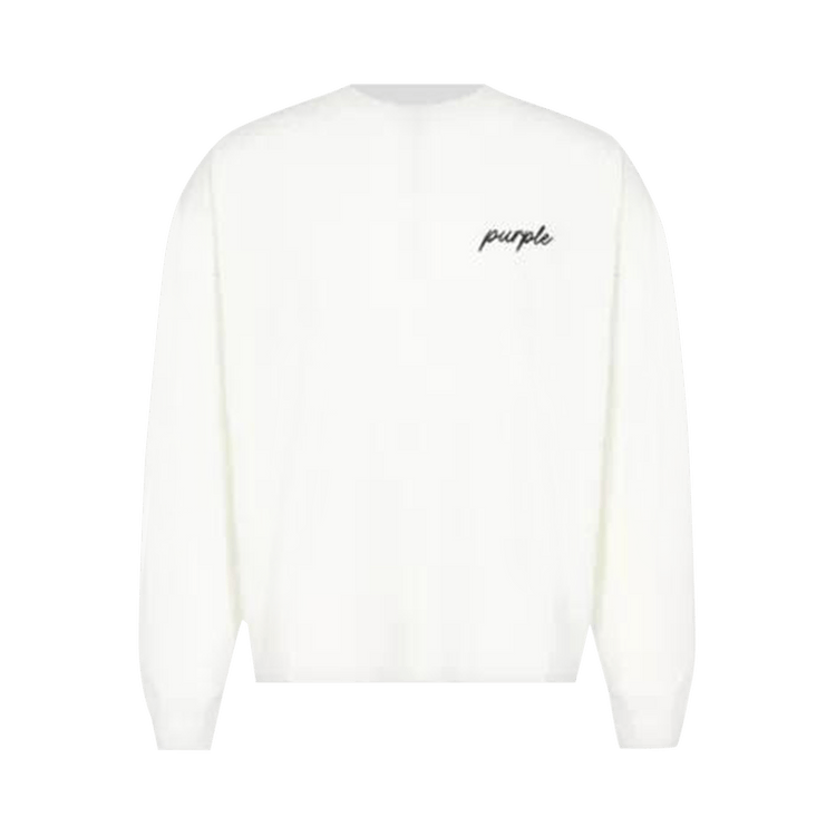 PURPLE BRAND Oversized Long-Sleeve Tee "Off White"
