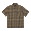 HUF Stretch Micro Plaid Short-Sleeve Shirt "Clay"