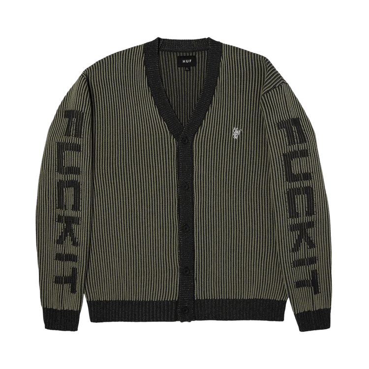 HUF Repeater Cardigan "Asphalt"