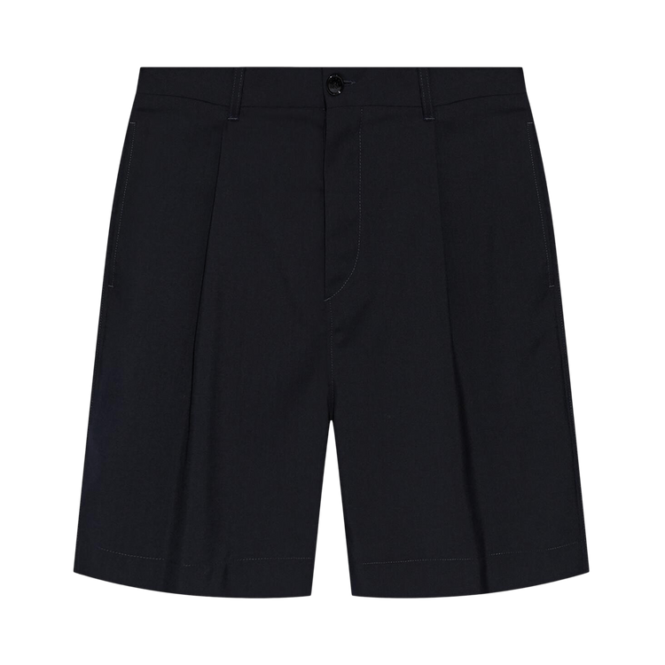 Marni Knee-Length Tailored Shorts "Blue/Black"