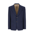 Valentino Single Breasted Straight Hem Jacket "Indaco"