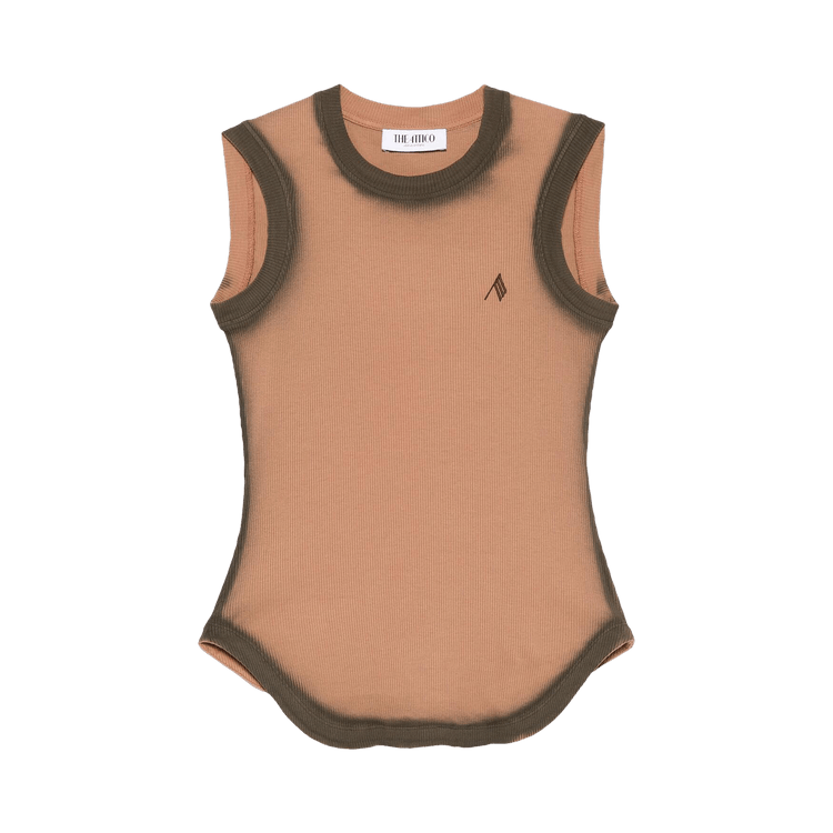 The Attico Reese Tank Top "Faded Terracotta"