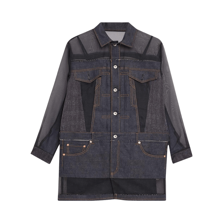 Sacai Denim Mix Dress "Indigo"