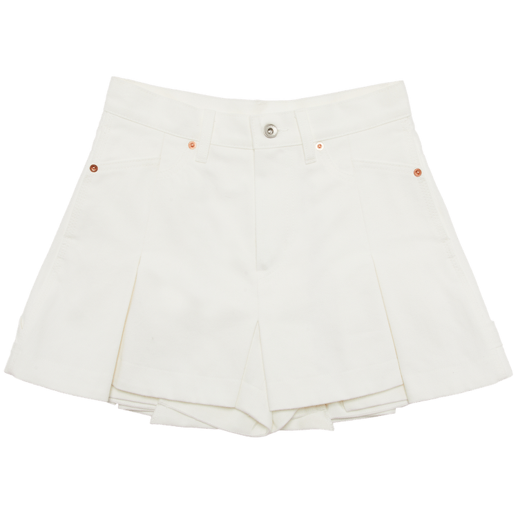 Sacai Denim Mix Shorts "White"