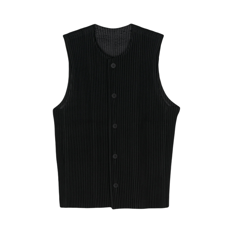 Homme Plissé Issey Miyake Tailored Pleats Vest "Black"