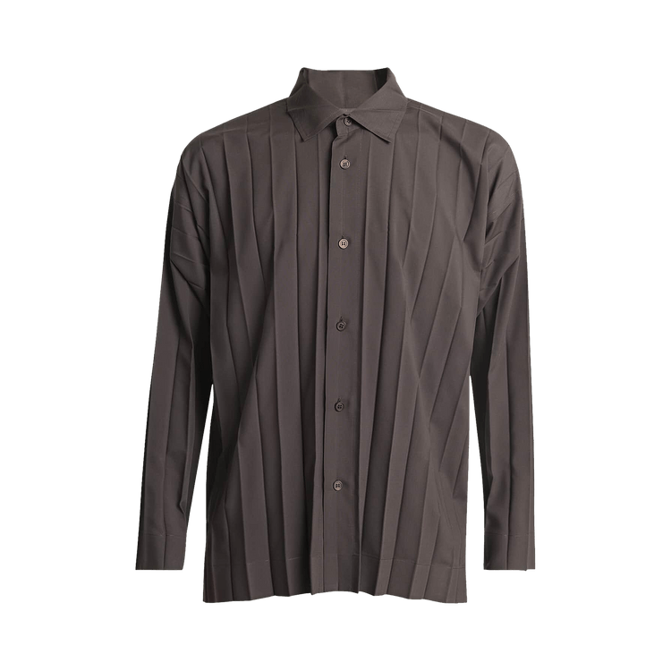 Homme Plissé Issey Miyake Edge Shirt "Charcoal"