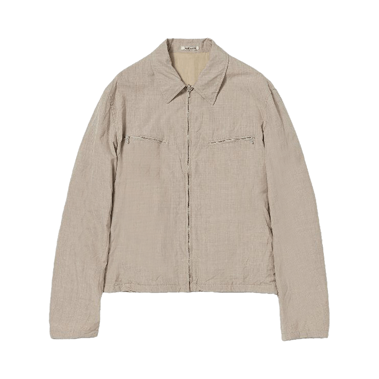 Auralee Wool Poplin Jacket "Beige"