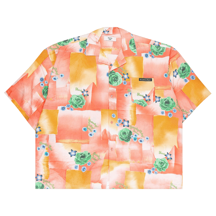 Martine Rose Boxy Hawaiian Shirt "Pink"