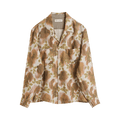 Our Legacy Minuo Flower Print Heusen Shirt "Brown"