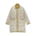 Bode Milk Cap Rain Jacket "Tan/Clear"