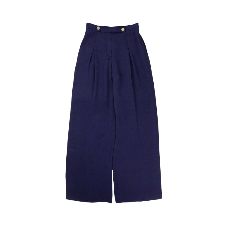 Valentino Mid Rise Flare Pants "Cobalt Blue"
