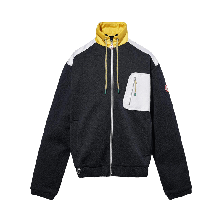 Casablanca Jacquard Nylon Jacket "Navy"