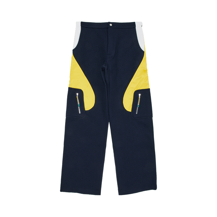Casablanca Jacquard Nylon Pants "Navy"