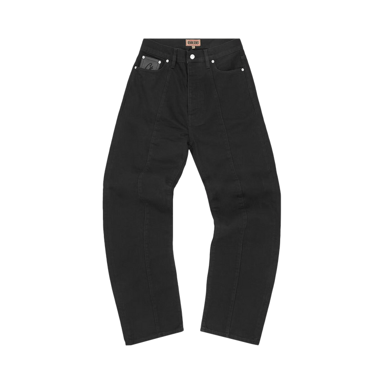 Corteiz C-Star Stitch-Down Jeans "Triple Black"
