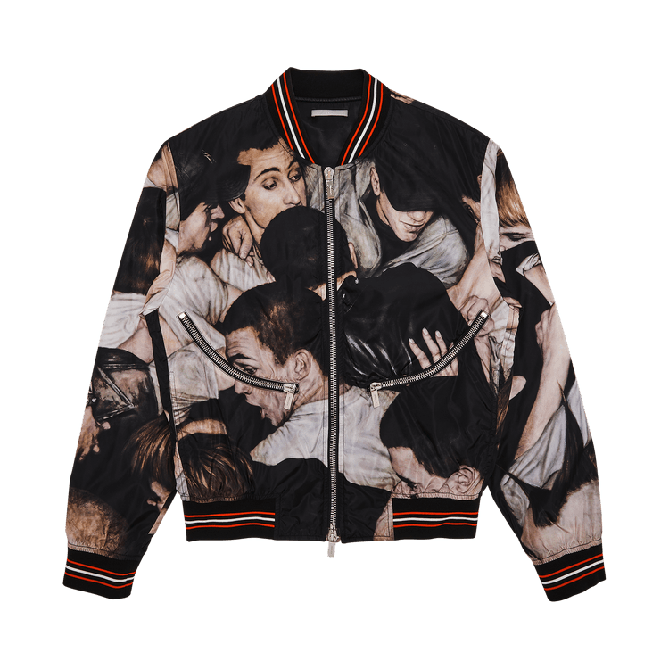 Dior × Kris Van Assche Mosh Pit Bomber Jacket "Multicolor"