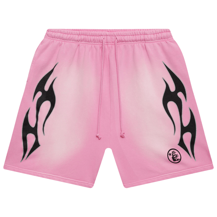 Hellstar x Complex Sports Flame Shorts "Pink"