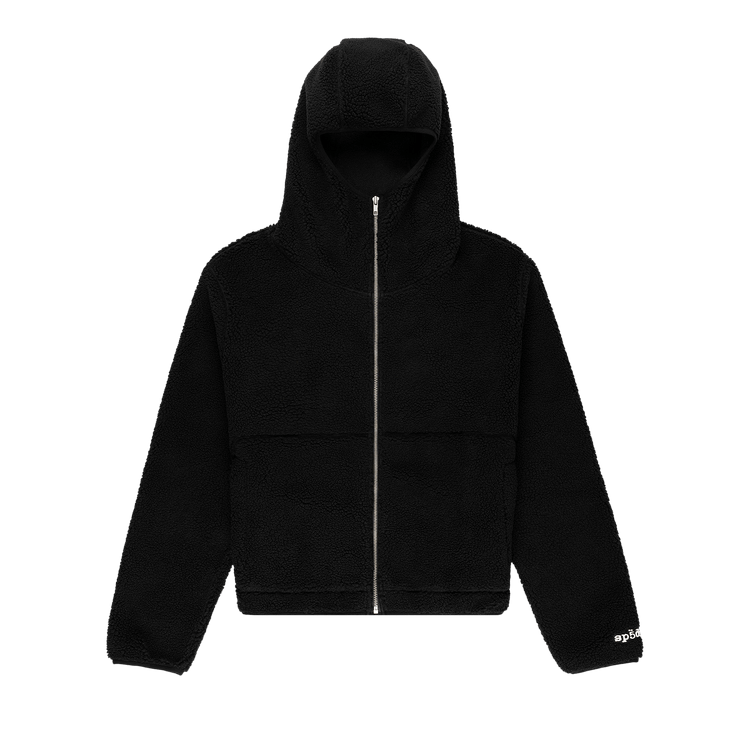 Sp5der Teddy Fleece Zip Up "Black"