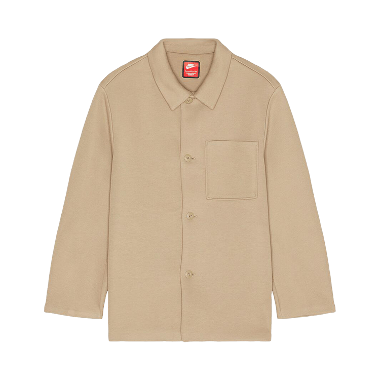 Nike Sportswear Tech Fleece Reimagined Oversized Shacket "Khaki"