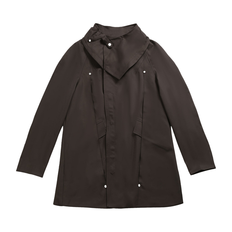 Kiko Kostadinov Riadis Pleated Coat "Java Brown"