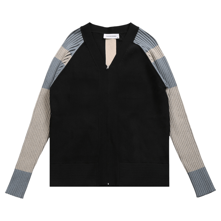 Kiko Kostadinov Inex Cardigan "Black/Almond/Dusty Blue"
