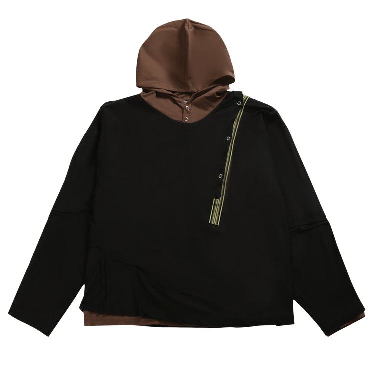 Kiko Kostadinov Inex Hooded Top "Brown/Black"