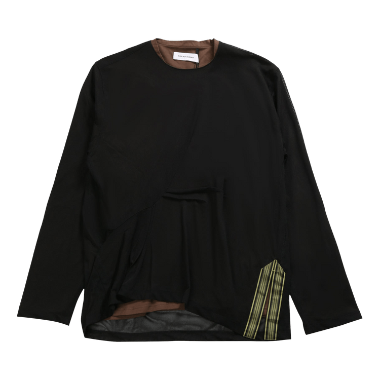 Kiko Kostadinov Inex Mesh Top "Brown/Black"