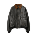 Miu Miu Resin Finished Bomber Jacket "Black"