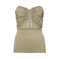 Rick Owens Jersey Prong Bustier Top "Celadon"