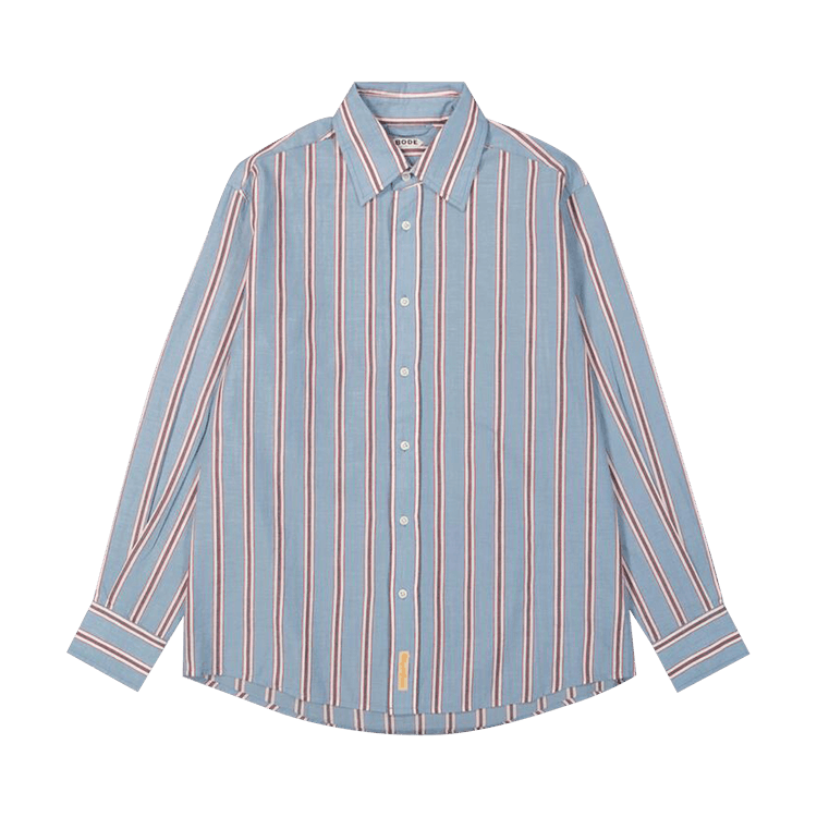 Bode Regatta Stripe Shirt "Blue/Multicolor"