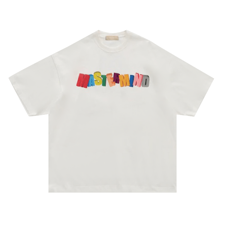 Mastermind Multi Color Logo Tee "White"