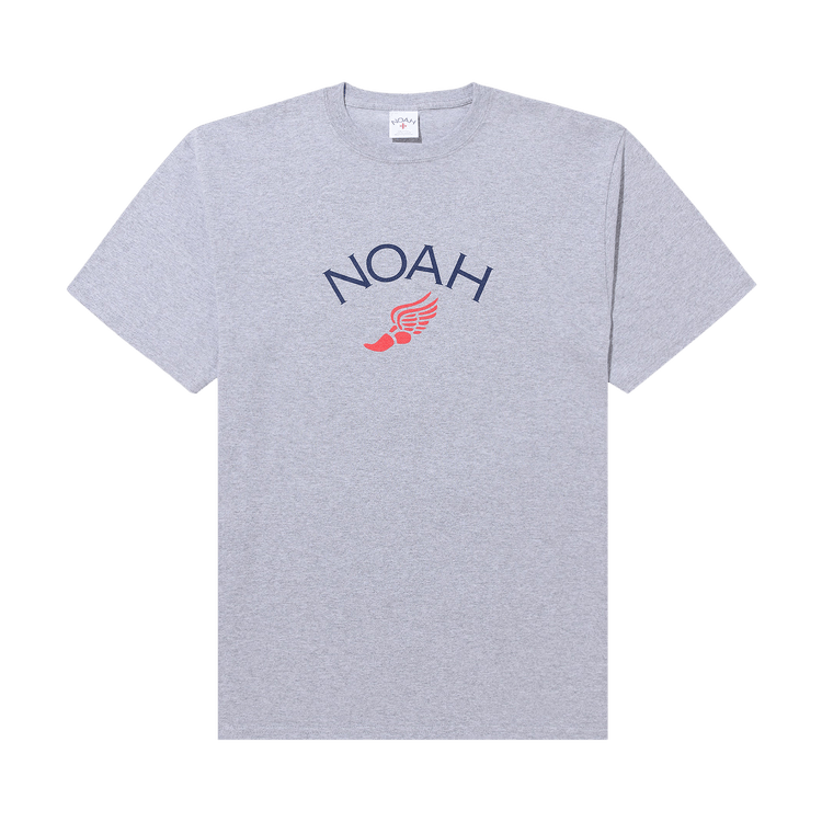 Noah Winged Foot Logo Tee "Heather Grey"