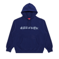 Supreme Blackletter Hooded Sweatshirt "Washed Navy"