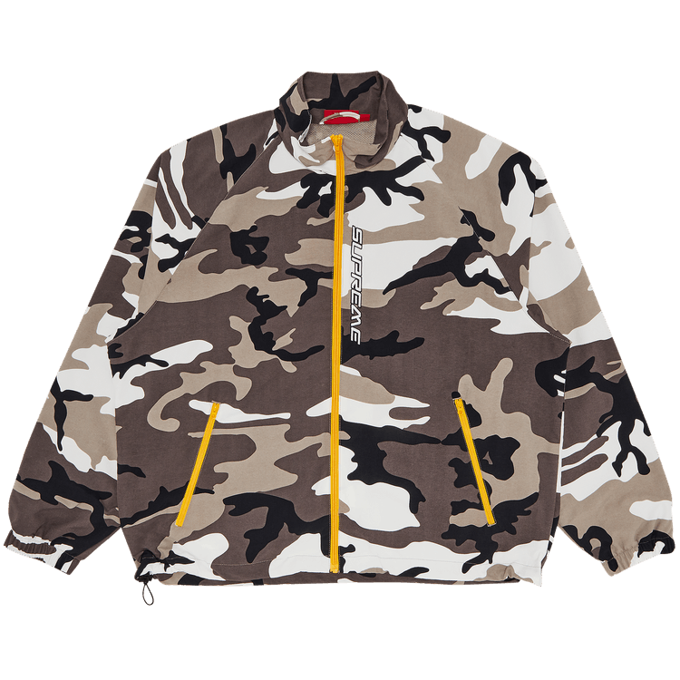 Supreme Contrast Zip Track Jacket "Snow Camo"