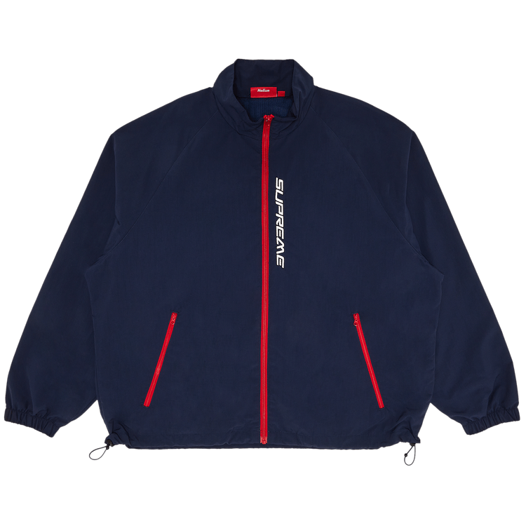 Supreme Contrast Zip Track Jacket "Navy"