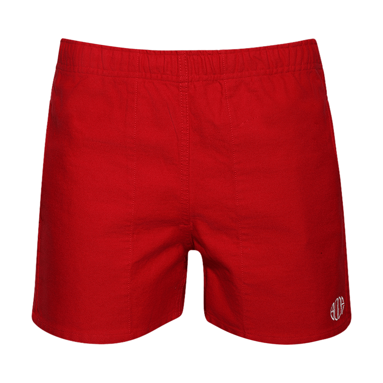 Bode Spring Twill Field Shorts "Red"