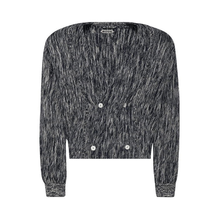 Bode Double-Breasted Cardigan "Navy/White"