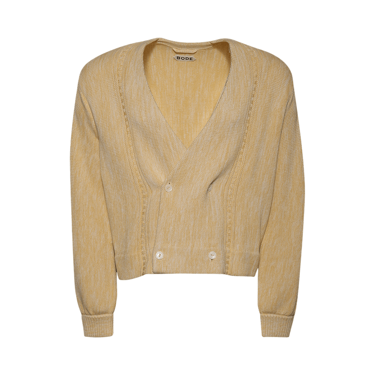 Bode Double-Breasted Cardigan "Marled Ivory"