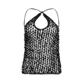 Coperni Beaded Knitted Top "Black"