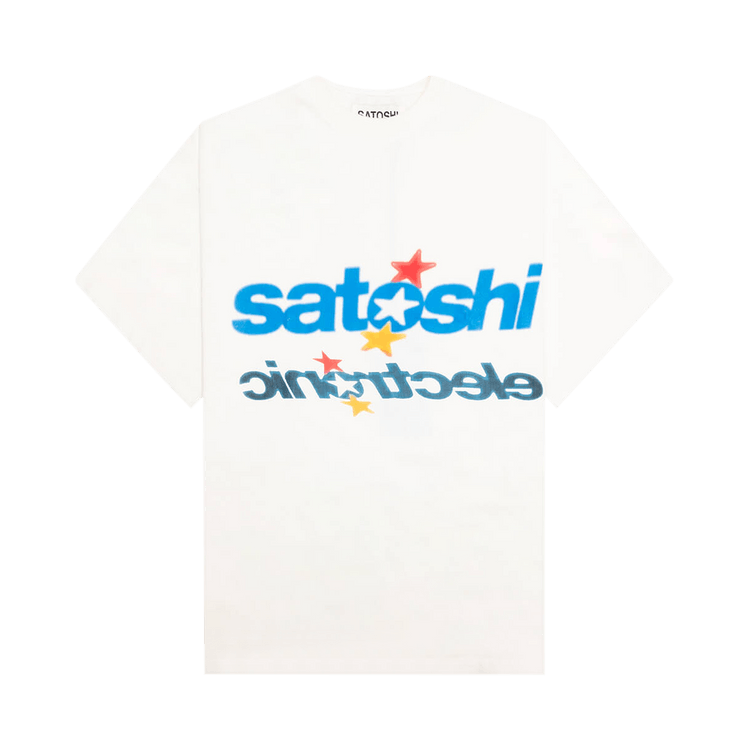 Satoshi Nakamoto Electronic T-Shirt "Vintage White"
