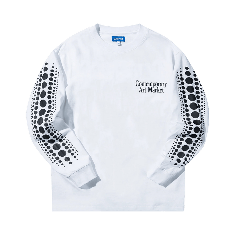 Market Infinity Gourd Long-Sleeve T-Shirt "White"